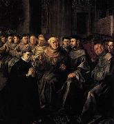 HERRERA, Francisco de, the Elder St Bonaventure Enters the Franciscan Order Spain oil painting artist